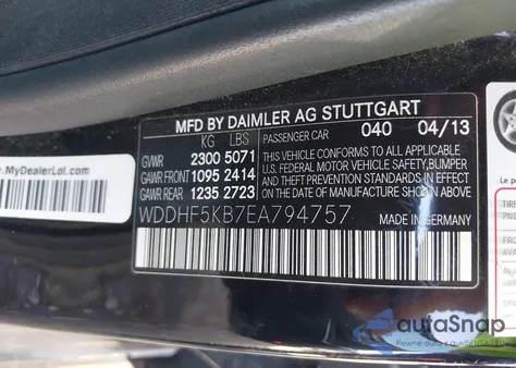 2014 Mercedes-Benz E 350 z USA, uszkodzony, nr VIN WDDHF5KB7EA794757